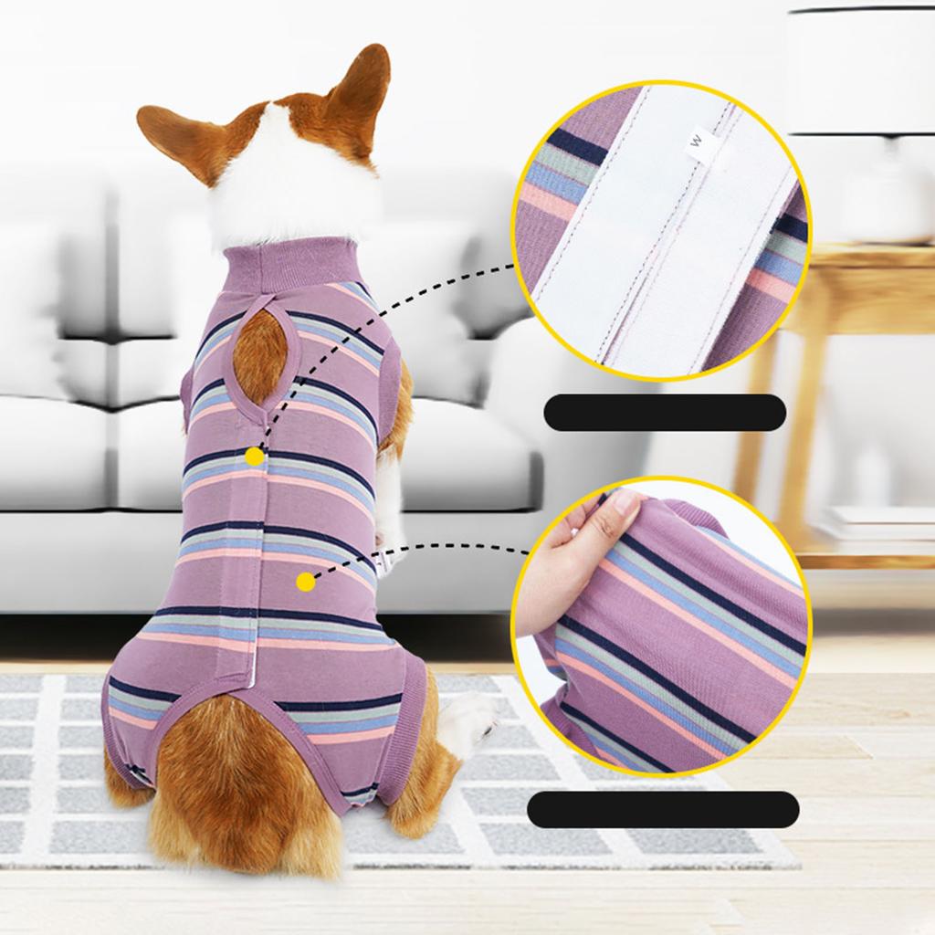 Dog Recovery Suit Breathable Dog Surgery Recovery Suit Puppy Surgical Clothes for Postoperative
