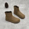 New Retro Boots, Round-toed Ankle Boots, Simple and Casual Mid-calf Women's Boots and Shoes