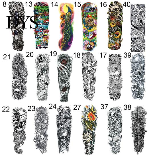 Cool Tattoo Waterproof Temporary Mixed Color Stickers Body Art Sticker Tattoos