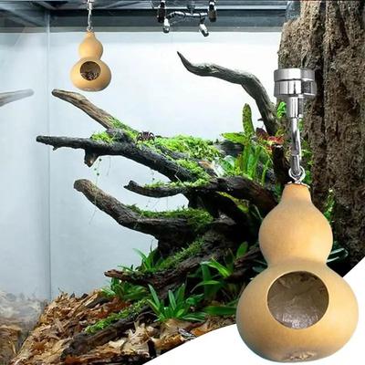 Jumping Spider House Jumping Spider Hiding Nest with Magnetism Natural Gourds Jumping Spider Enclosure Reptile Cage Pet Supplies