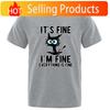 Unisexs High Quality Tshirt 100 Cotton Funny Cool Cat Printed Tshirt Casual Unisexs Short Sleeve Tshirt for Unisex TShirt Male Top