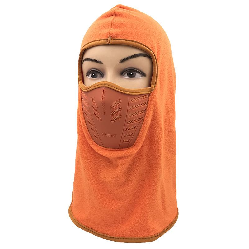 Winter Outdoor Riding Mask Hat Thickened Fleece Cap Scarf Face Protection Warm Windproof Hat Headgear Mask