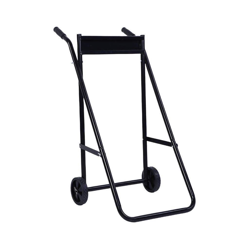 Outboard Boat Motor Stand Heavy Duty 165LB Load Capacity Boat Engine Trolley for Repair Maintenance Storage