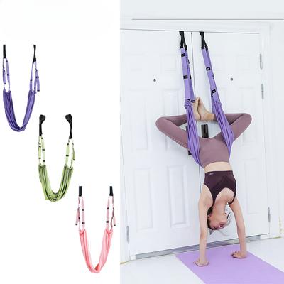 Ženy Vzdušná houpací síť na jógu Pilates Antigravitační houpačka Houpací síť pro dospělé Závěsné houpací dveře Nastavitelný domácí pomocný trenér