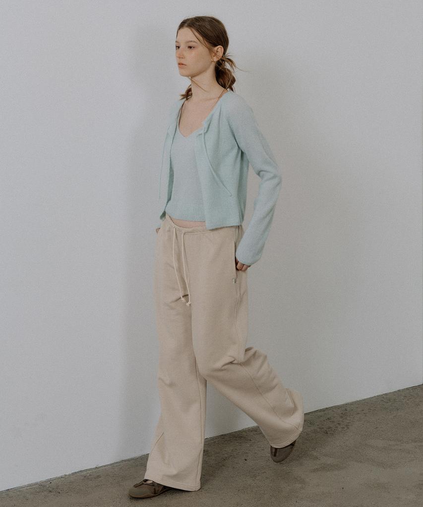 Friver07 Mohair Ribbon Cardigan Set [Frsp05Cd06]_Mint