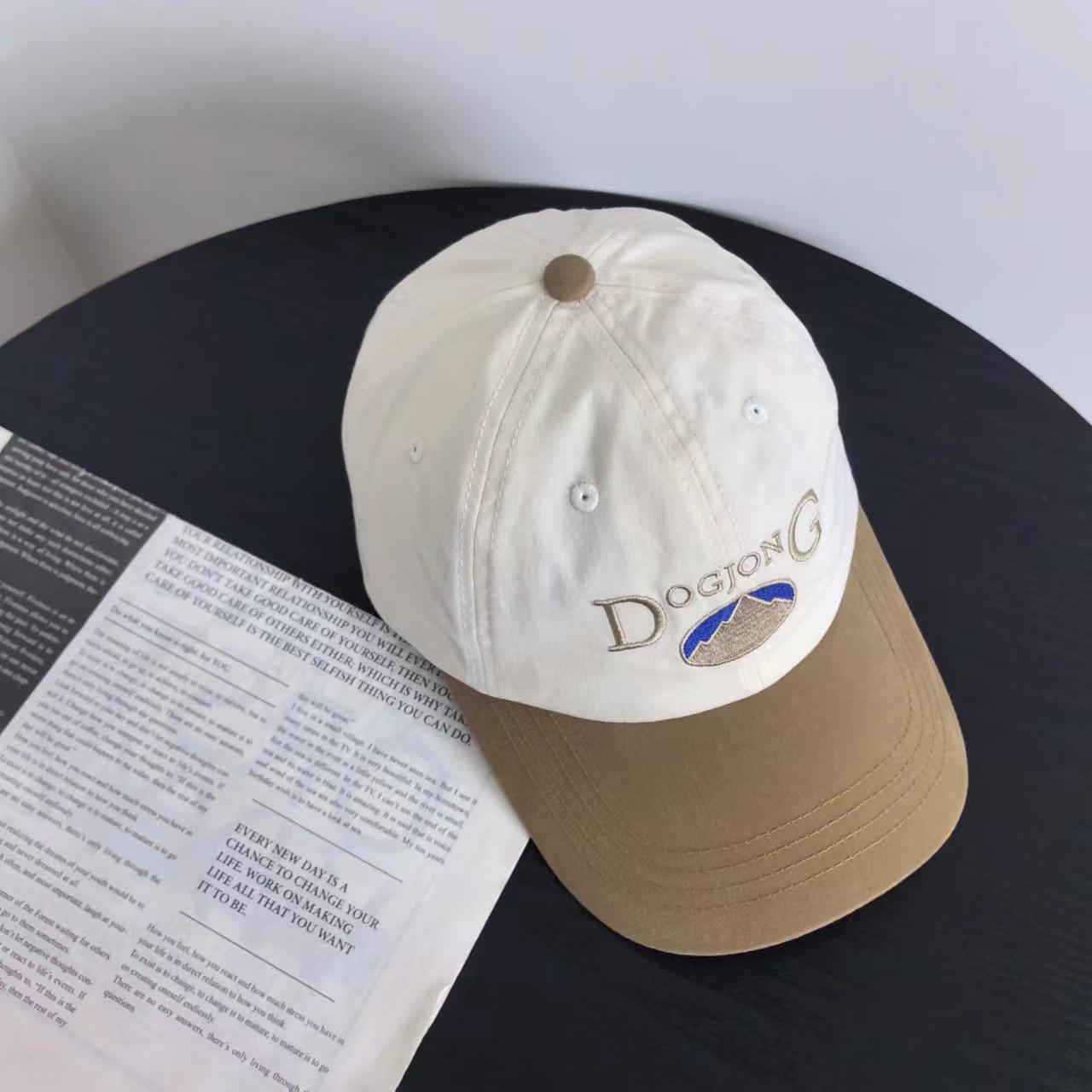 

Весна нова пара повсякденний універсальний сонцезахисний капелюх колірне поєднання модний бренд ретро жіноче обличчя маленький бейсболка чоловік M（56-58cm） бежевий