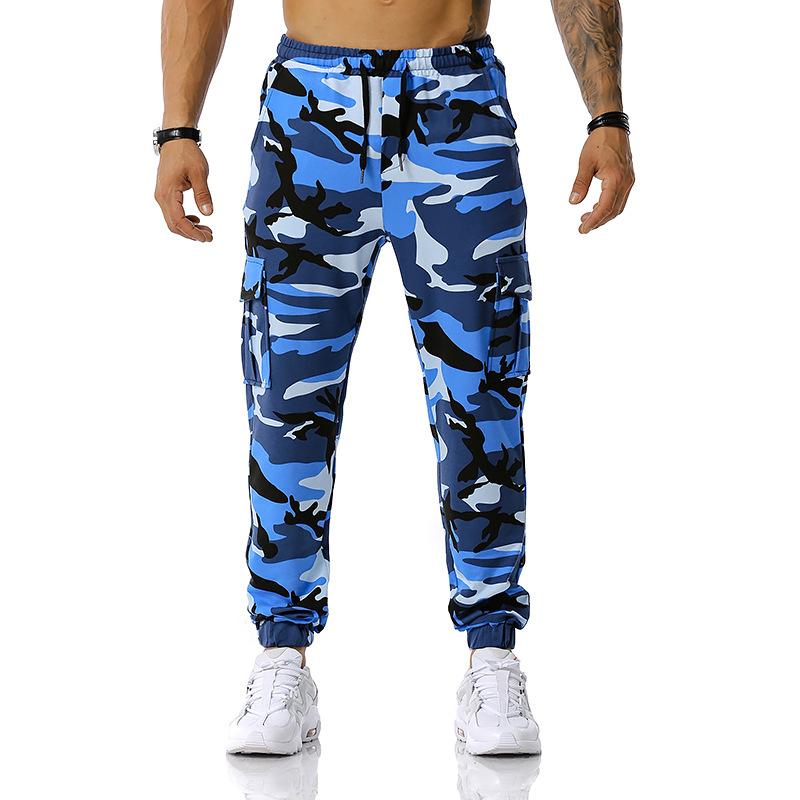 Men's Pants Camouflage Jogging Pants Outdoor Sports Pants Football Training Fitness Trousers Casual Sweatpants Men