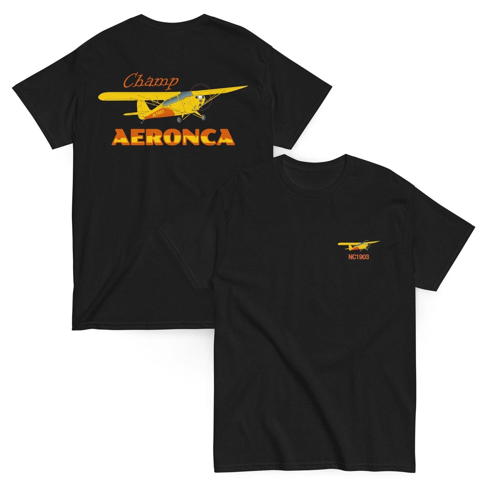 

Aeronca Champ Airplane T-shirt- Personalized with N# - Back & Front 4XL
