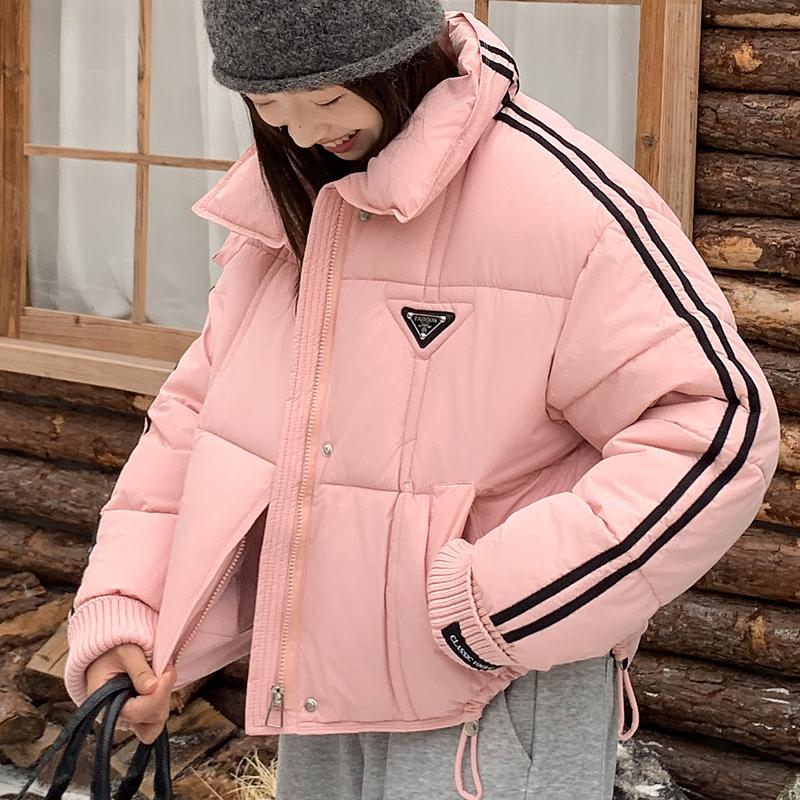 Mode Winter Kurzmäntel Damen Parkas Locker Damenjacken Dick Warm Übergroß Oberbekleidung