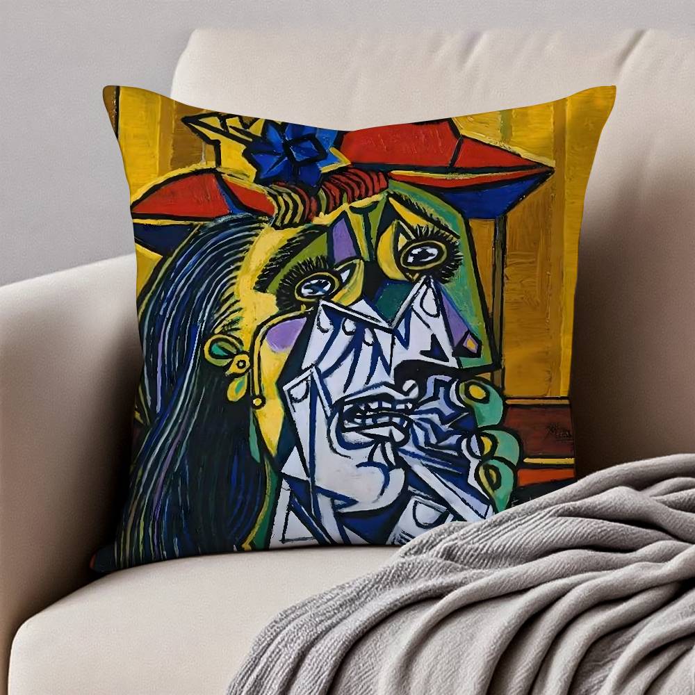 Picasso Kissenbezug Staubmilbenfrei Verdeckter Reißverschluss Sofa Bett