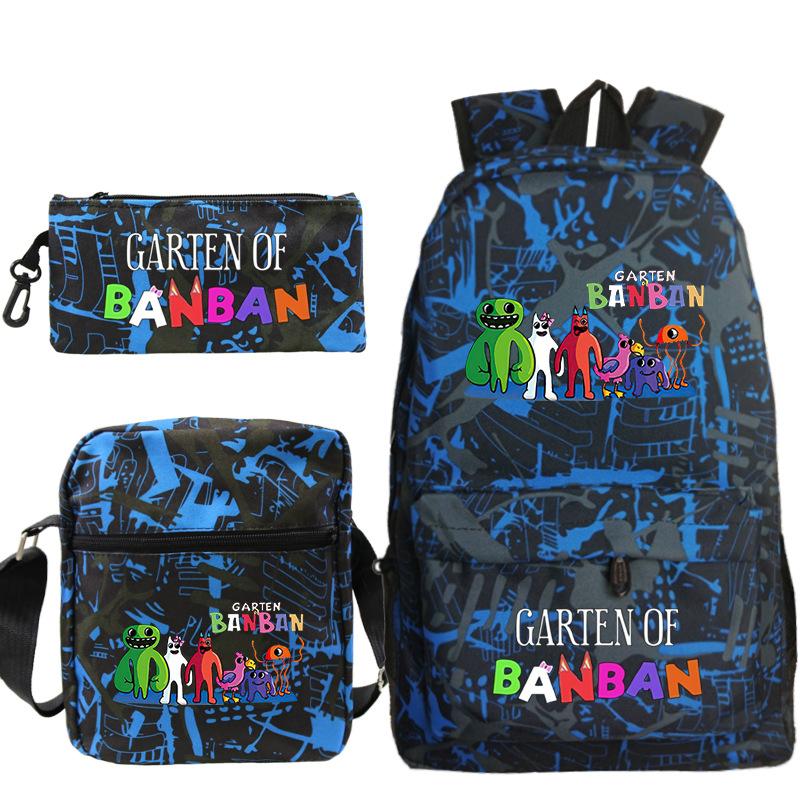 Spotted Garden Primary School Bag Shoulder Bag Pencil Bag Three-piece Set