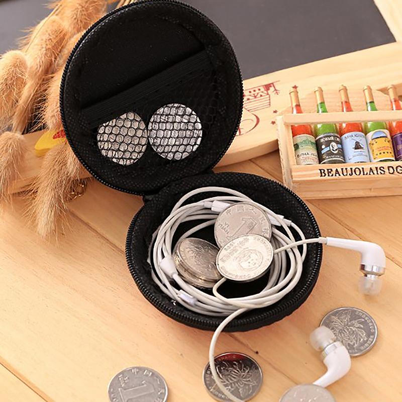 Earphone Wire Organizer Box Coin Purse Headphone Usb Cable Protective Case Storage Box Wallet Pouch Bag Container