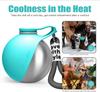Dogs Drinking Bottle with Silicone Bowl, 285ml Stainless Steel Leak-Proof Dog Drinking Bottle for Cats and Dogs, Walks and Hikes