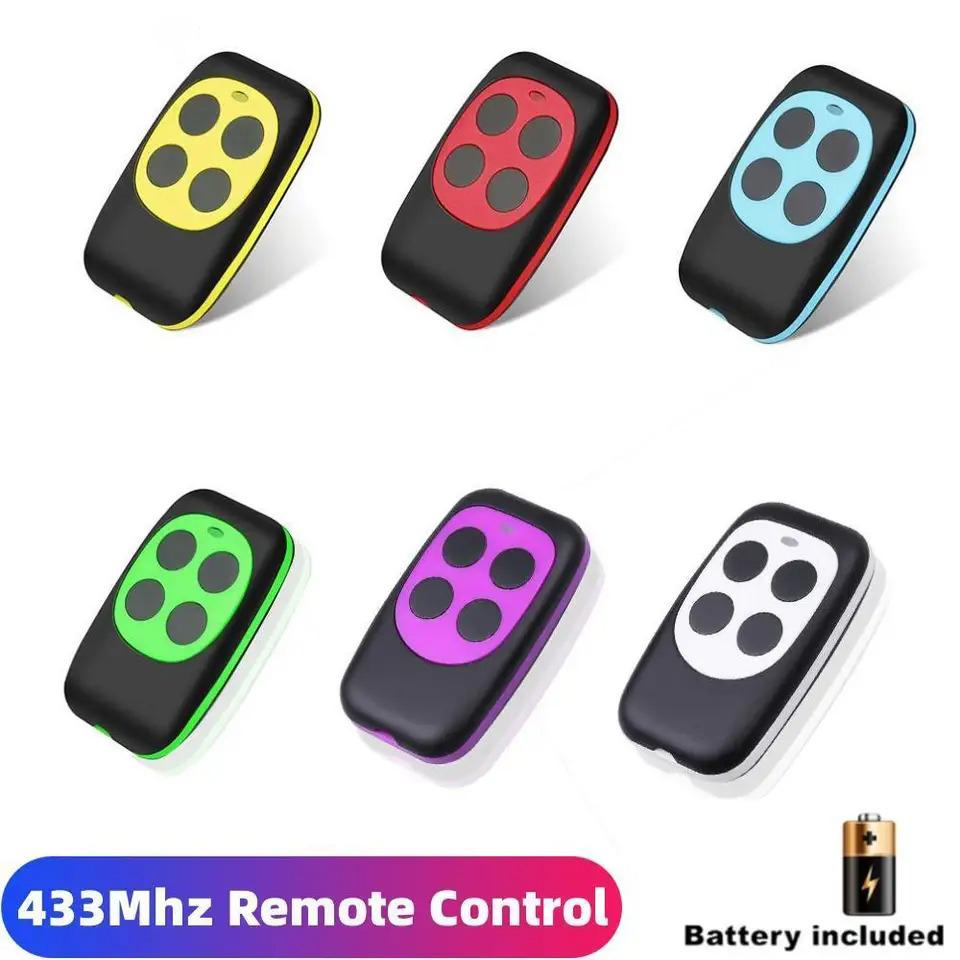 433MHz Garage Door RF Remote Control Duplicator 4 Buttons Copy Remote Control Clone Gate Key Fob Command Hand Transmitter