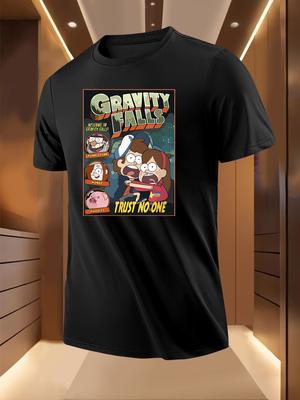 Gravity Falls TV-Serie Inspiriertes Grafik-T-Shirt - Weißes Lig...