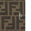 Fendi Ff Logo Monogram Double Fold Design Jacquard Fabric With Leather Wallet Men Wallet Brown 7M0169ALWKF0L3T
