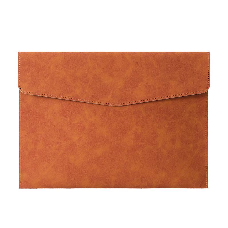 A4 Leather Waterproof Briefcase for Office & Business Use