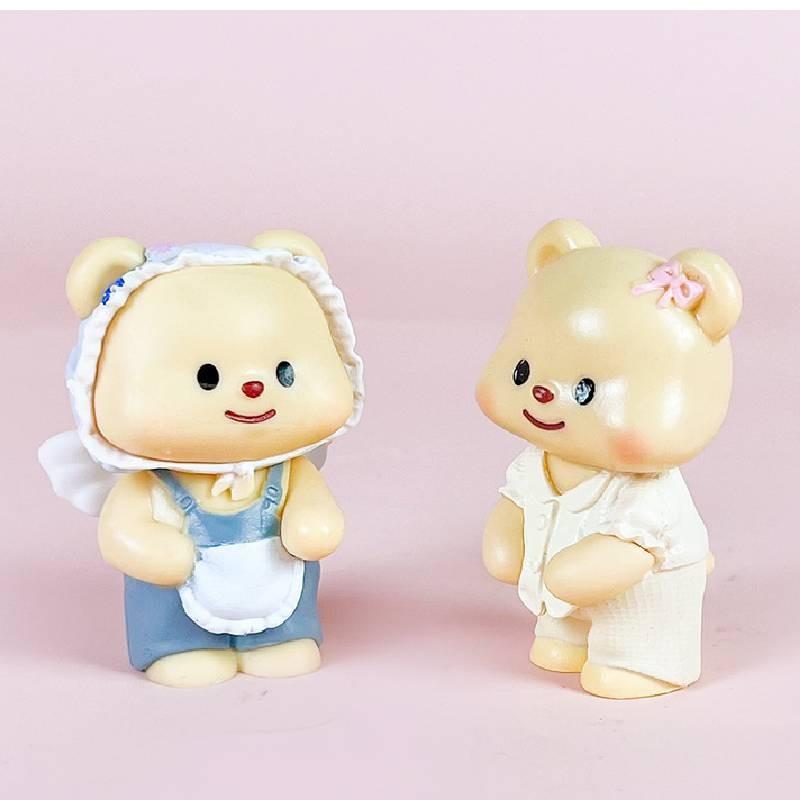 Bear Butter Pajamas School Uniforms Aprons Headscarves Style Model Ornaments