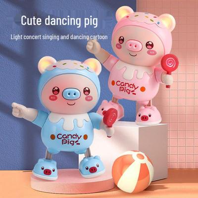 Douyin-Inspired Singing & Dancing Luminous Piglet Toy for Kids
