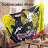 Custom Name Flannel Blanket,Chainsaw Man Lightweight Warm Bed Blanket For Couch & Holiday Gift
