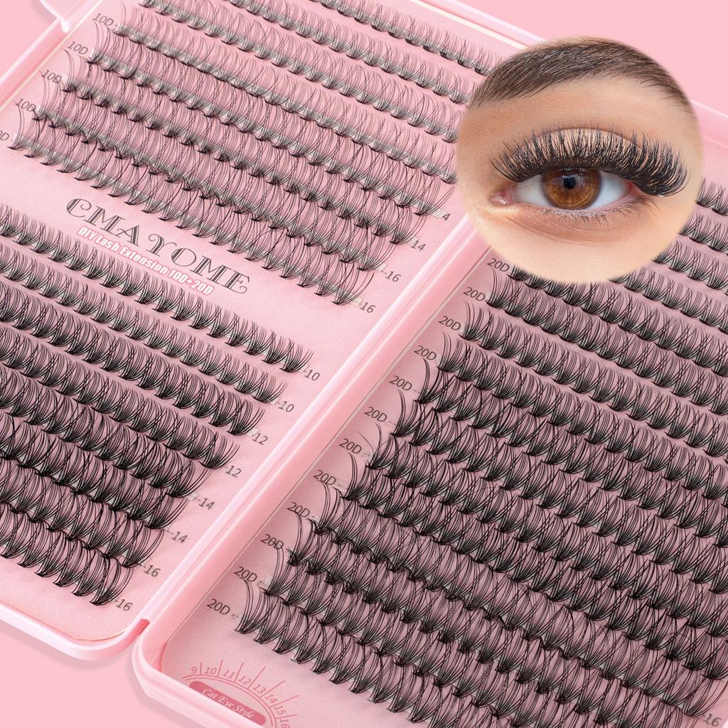 30D40D Eyelash Book Thick Single Cluster Of Hair 640 Clusters Segmented False Eyelashes D Curve Single Cluster False Eyelashes