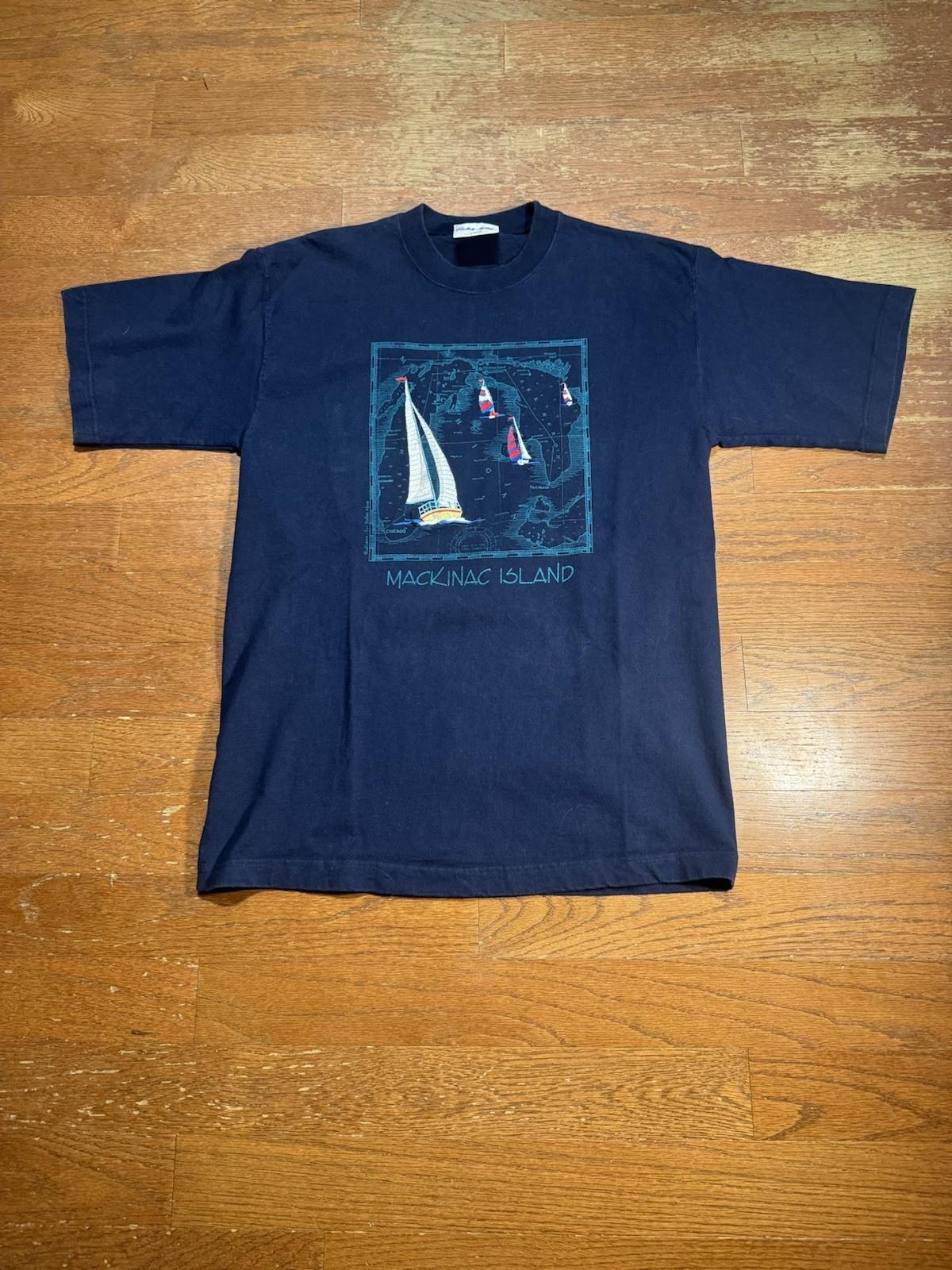 90s Mackinac Island Boats Graphic Tee M