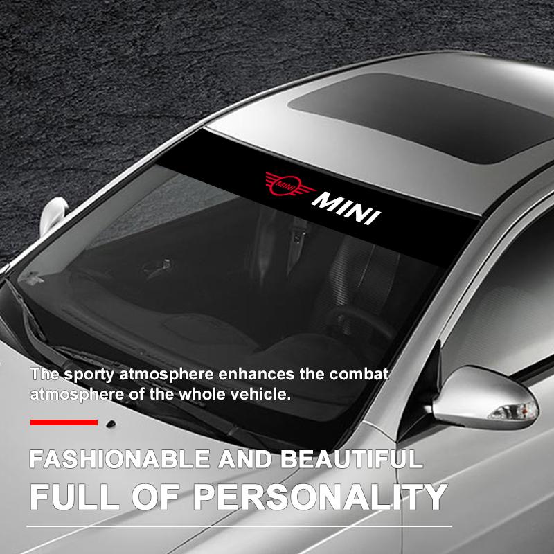 Car Front Windshield Stickers Front and Rear Decorative Emblem For Mini Cooper One S Clubman R50 R53 R56 R60 F55 F56 R57 R58 R59