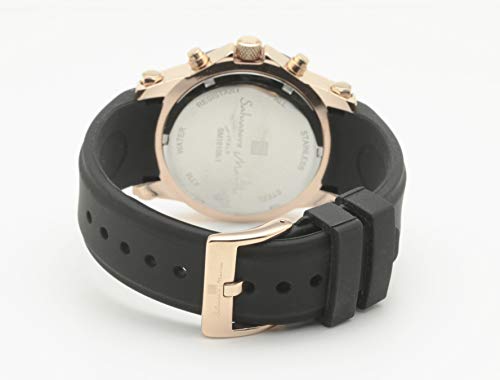 Salvatore Marra Herren Chronograph Business Analoge Quarz Uhr, Schwarz, Limitierte Edition (PGBK)