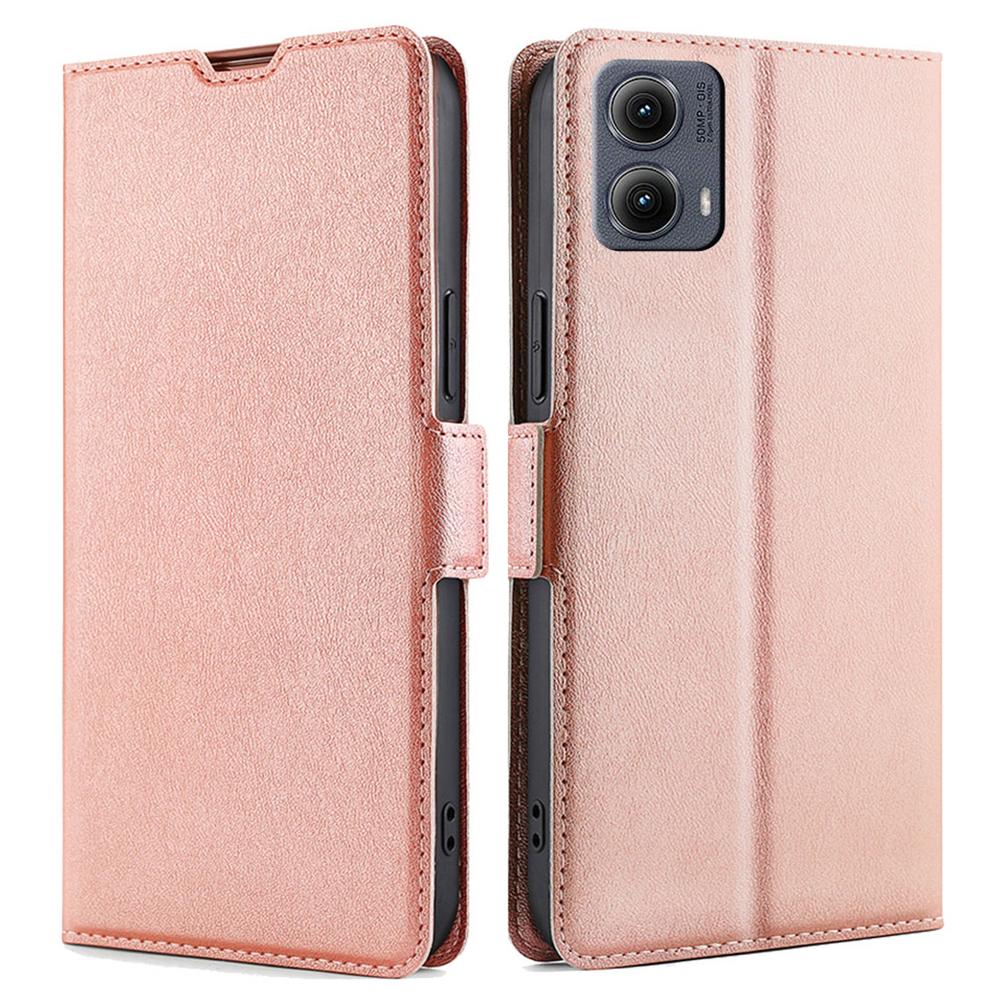 For Motorola Edge (2024) 5G Case Card Holder PU Leather Phone Cover