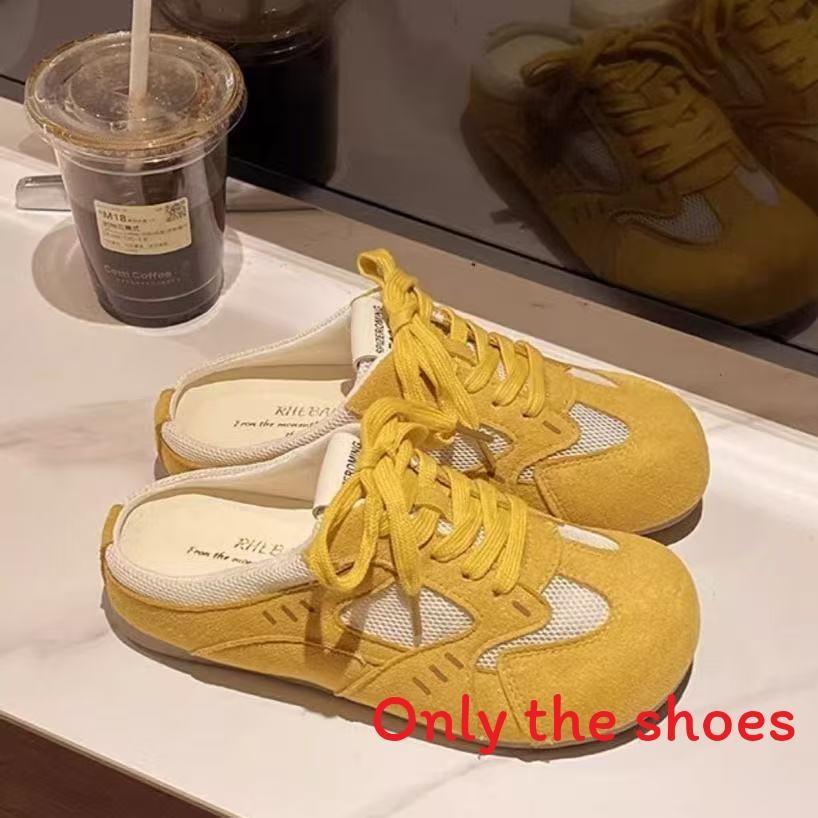 

Сетчатый цвет Однотонный дизайн Dexunxie Женские летние шлепанцы для повседневных нарядов 40 жёлтый