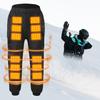 Unisex Heating Pants Men Elastic Waist USB Heated Sports Trousers Skiing Motorcycle Outdoor Casual Thermal Pants Plus Size 5XL