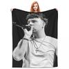 Singer Quevedo Blankets Reggaeton Latin Pop Latin Trap Plush Novelty Breathable Throw Blankets for Coverlet Spring/Autumn