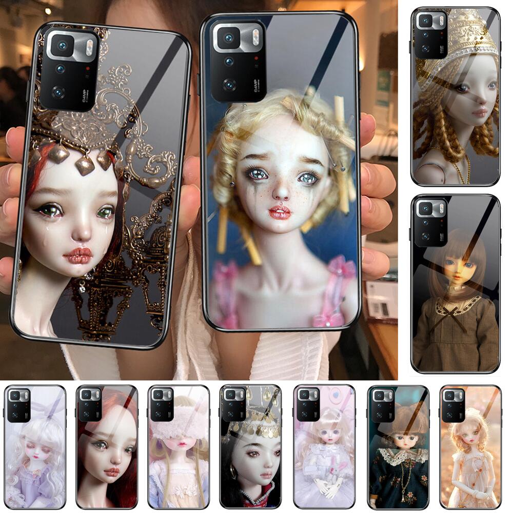 

Чехол Krajews Creepy Dolls из закаленного стекла, чехол для телефона для XiaoMi Redmi Note 10 9S 8 7 6 5 A 10t Pro 9T, чехлы предварительно Redmi Note 4
