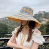 Viney sunscreen hat women's 2025 new autumn and winter sun hat sunscreen UV protection large brim bucket hat