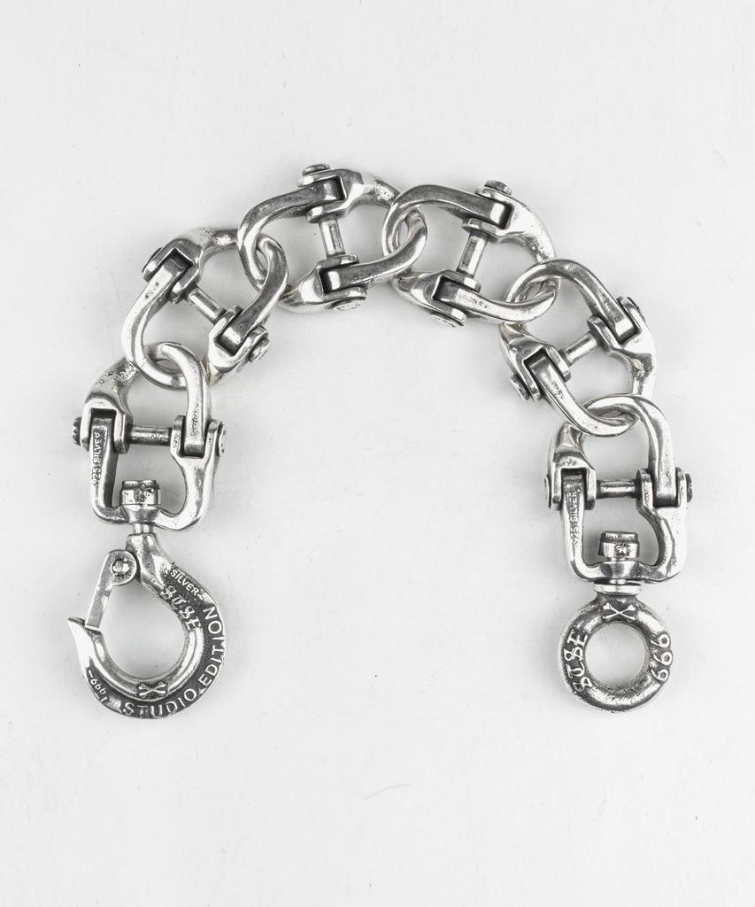 Sheen666 Industrial Series Sts009 Connecting Link Silver Bracelet