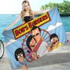BobS-Burgers Anmie Microfiber Blanket Quick Drying Beach Towels Oversized Printing Super Absorbent Pool Towel Blanket