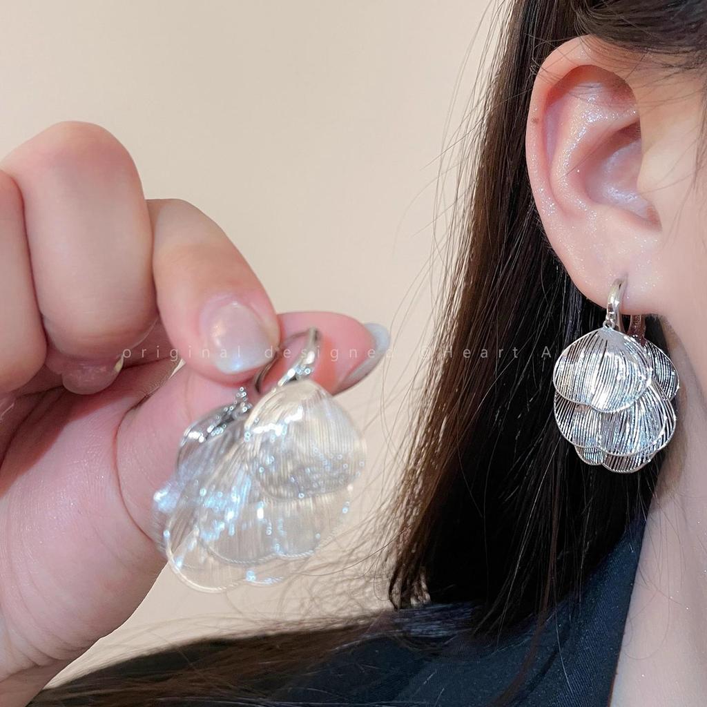 Boucles d'oreilles d'été Fleurs douces: Clous d'oreilles polyvalents haut de gamme avec aiguille en argent 925