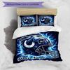 3PC Custom Name Football Helmet Design" Bedding Set Printed  Bedding Set Duvet Cover Closure Includes 1 Duvet Cover & 249 Pillowcases for Bedroom