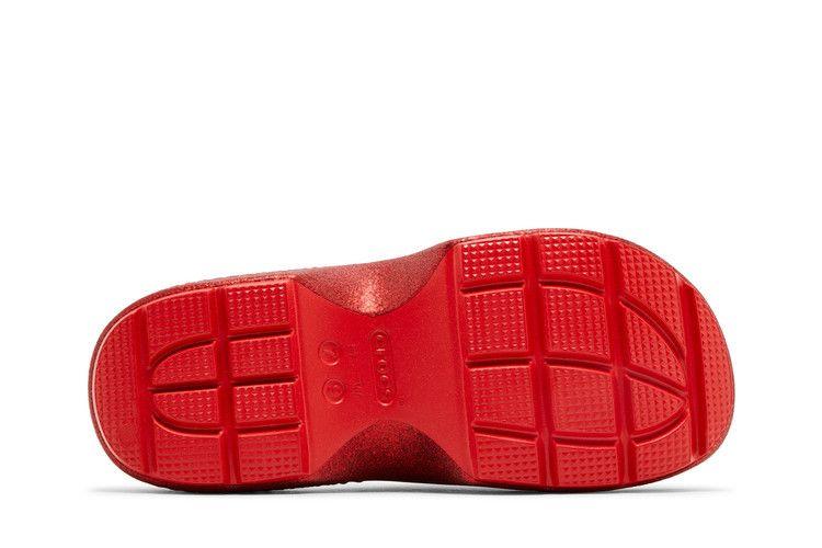 Crocs Stomp Slide Hello Kitty 50th Anniversary Red Glitter