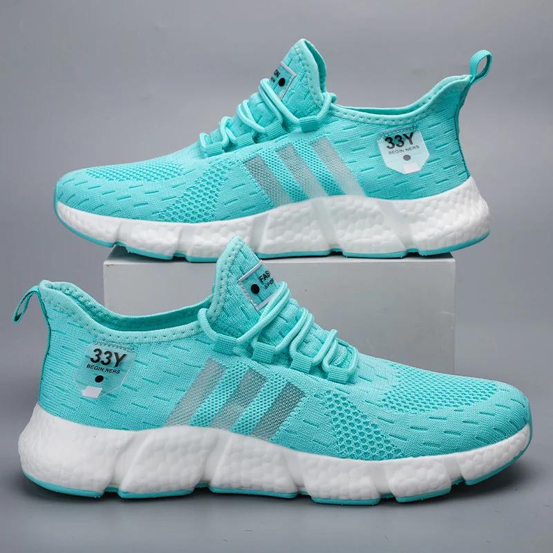 Pánské běžecké boty prodyšné síťované sportovní boty dámské značkové tenisky lehké ležérní tenisové boty luxusní mužské tenisové boty