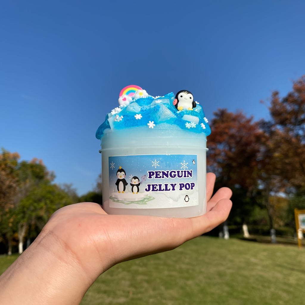 1 Set of 270ml Penguin Slime Crystal Mud Set, Decompression Toy DIY Decoration, Sealed Storage, Difficult To Dry and Crack