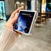 KEYSION Luxury Diamond Glossy Shell Pattern Case for Xiaomi Mix Flip Hard PC Women's Shockproof Phone Cover for Xiaomi Mix Flip