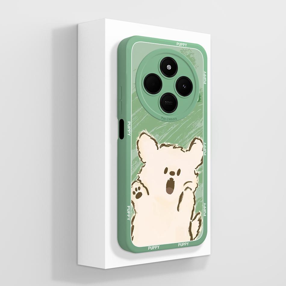 Per Custodia Telefono POCO C75 Carino Cuore Gatto Morbido Silicone Liquido Cover Posteriore Per Xiaomi Poco C 75 Protezione Completa Anti Caduta Funda Capa