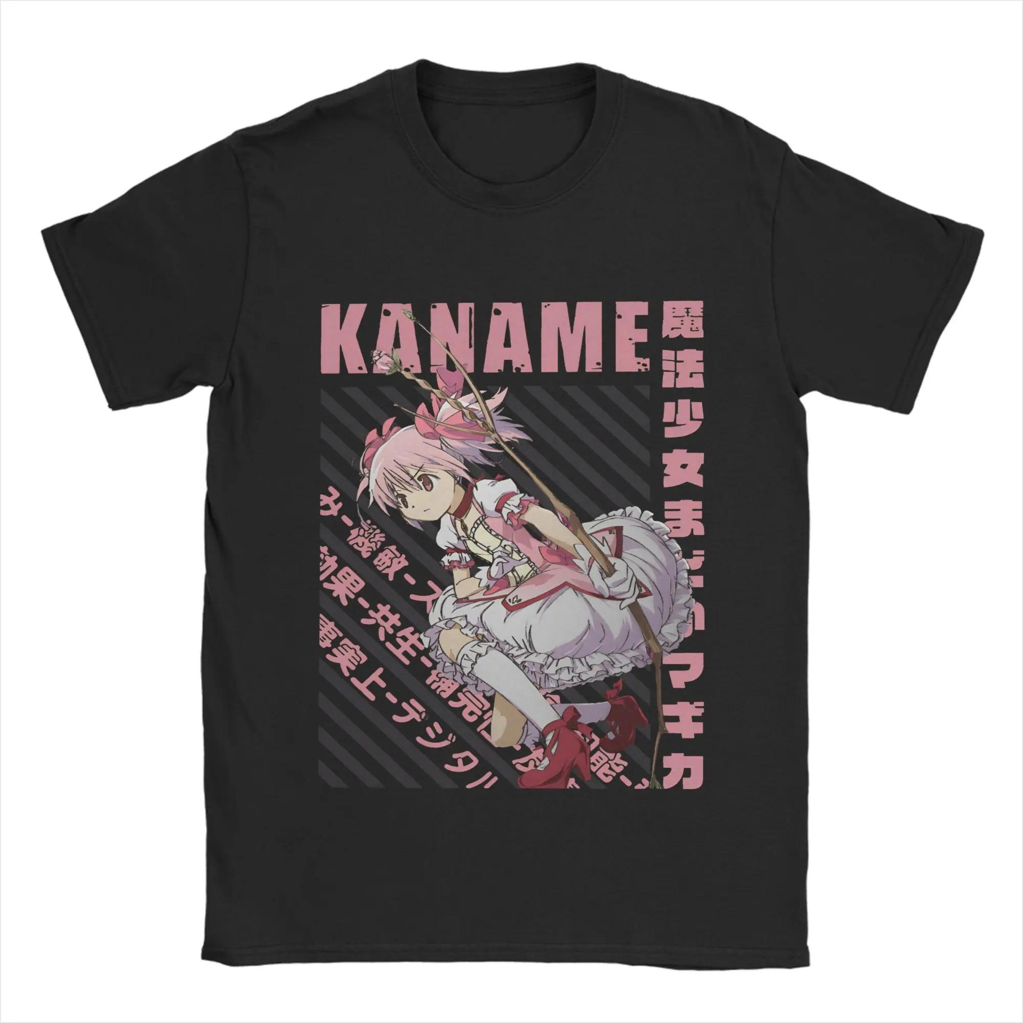 

anime Puella Magi Madoka Magica graphic unisex shirt2026 Summer New 100Cotton High Quality fashion Long Short sleeve Tshirt M