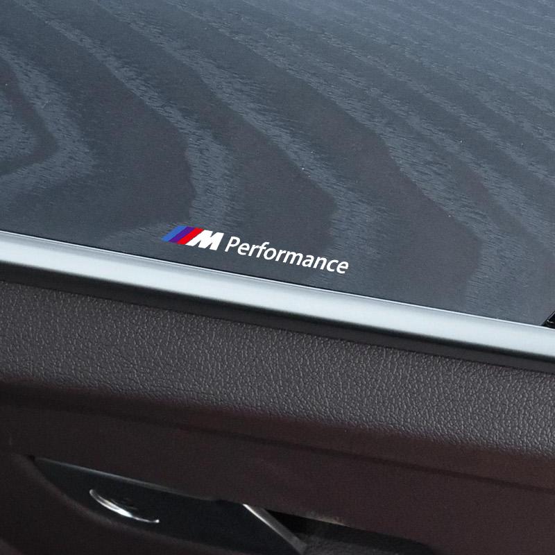 M LOGO Emblem Car Interior Random Stickers Car Steering Wheel Styling For BMW X7 X3 X4 X5 X6 3 4 5 6 7 Series Z4 M M3 M5 M6 E38 E39 E46 E53 E60 E61