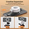 Portable Magnetic Phone Mount Foldable Carabiner Clip Adjustable Angle Strong Aluminum Mobile Brackets for Phone Use