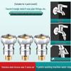 Washing Machine Automatic Shut-off Valve Adapter - 4-Point Water Outlet & Inlet Hose Conversion Accessory