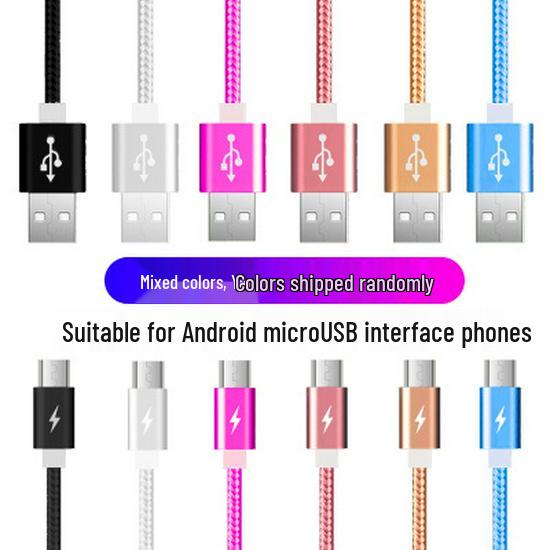Braided Type-C Fast Charging Nylon Cable for Android - Durable and Tangle-Free
