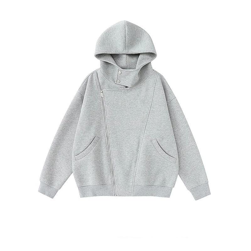 Men's Retro Thick Hooded Sweatshirt Jacket - Autumn/Winter Loose Versatile Cardigan, Youth Trend Design