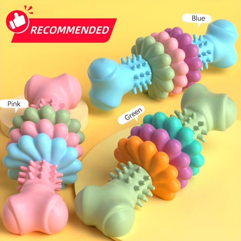 [Unzerstörlicher Hundekauartikel] Langlebiges unzerstörbares Hundekauknochen-Spielzeug | Thermoplastischer Gummi|Zahnreinigung, Training, Langeweilebekämpfung für kleine mittelgroße Hunde